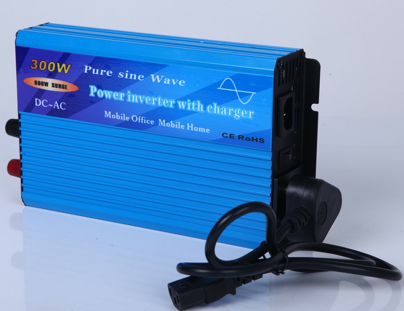 300W Pure Sine Wave Power Inverter with built-in charger and auto transfer switch