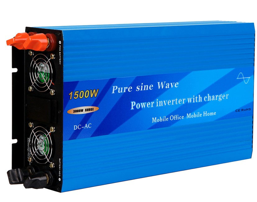 1500W Pure Sine Wave Power Inverter with built-in charger and auto transfer switch