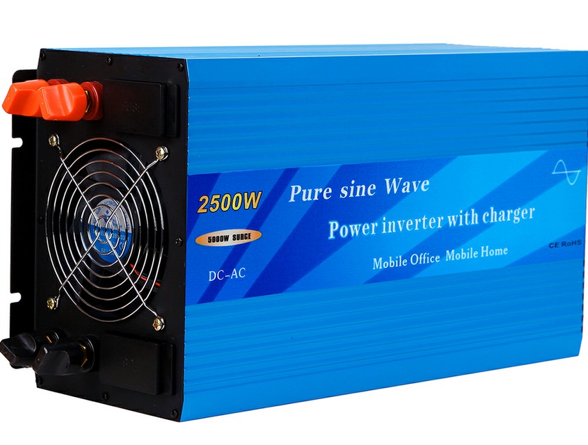 2500W Pure Sine Wave Power Inverter with built-in charger and auto transfer switch